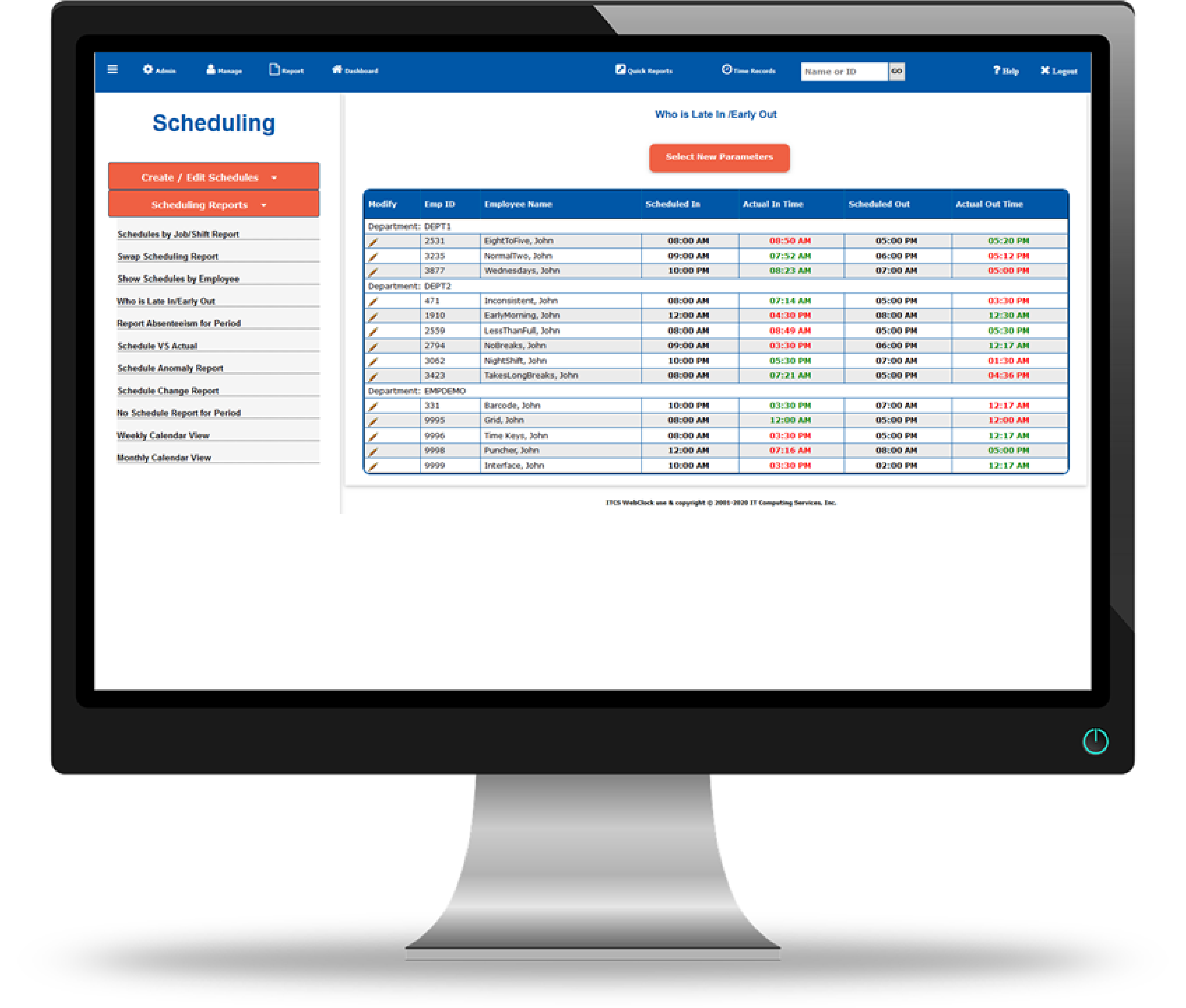 Employee Scheduling Software ITCSClock